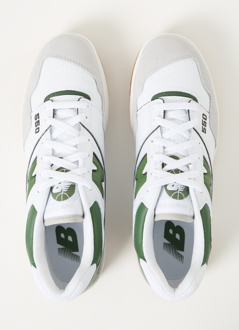 Sneakers New Balance 550 in pelle con dettagli in camoscio