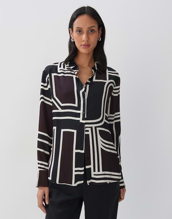 Satinbluse Zirvea