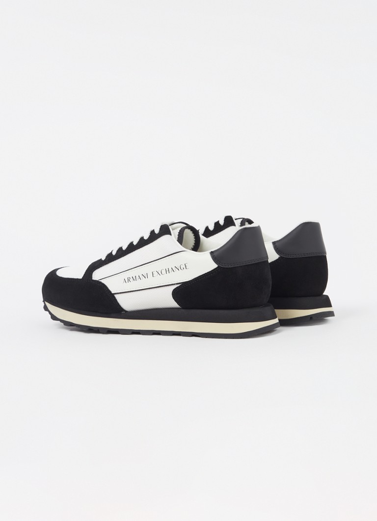 Adidasy Armani Exchange z detalami ze zamszu