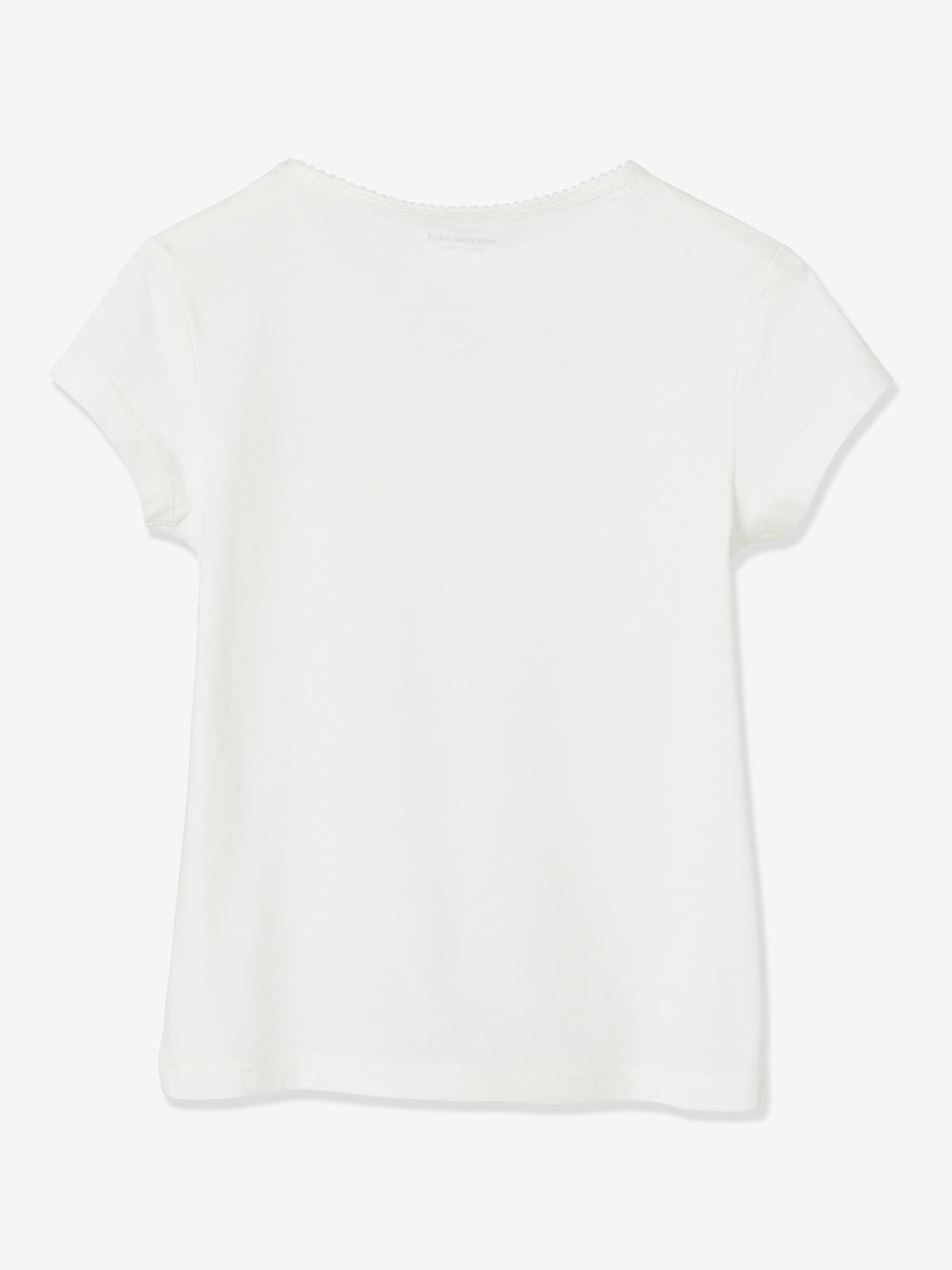 Lot de 3 t-shirts manches courtes fille Dream BASICS lot ivoire
