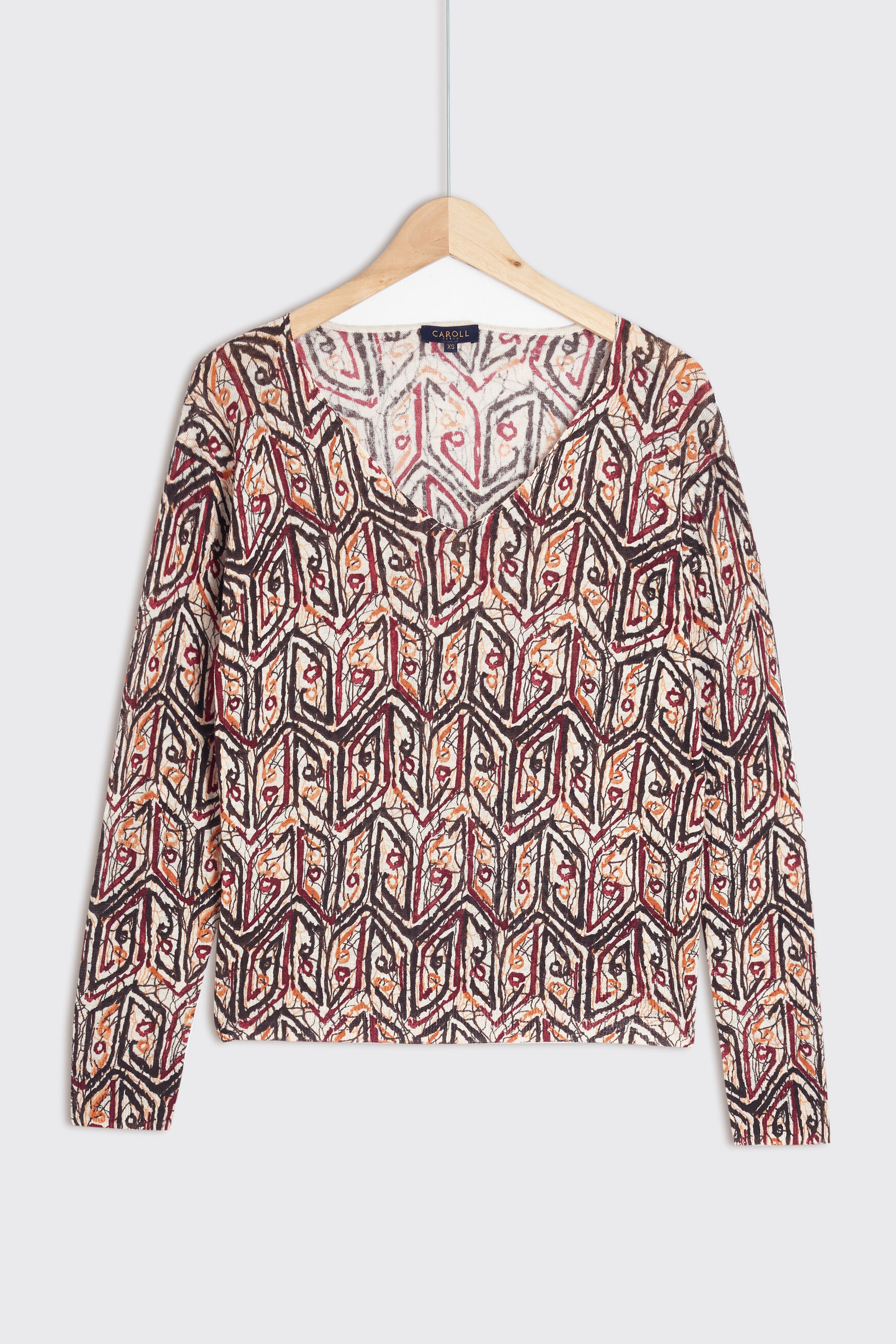 pull albane 100% lin taupe femme
