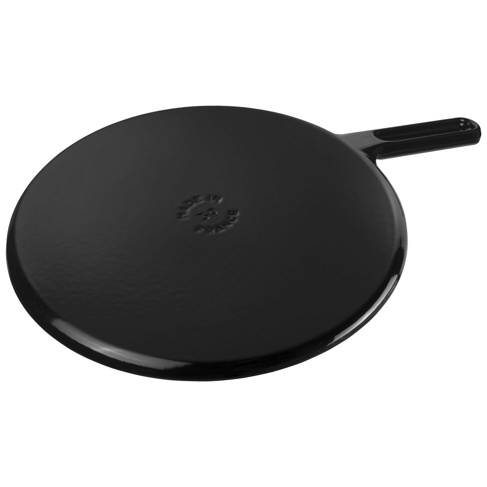 Crêpes-Pfanne 30 cm, Gusseisen, Schwarz
