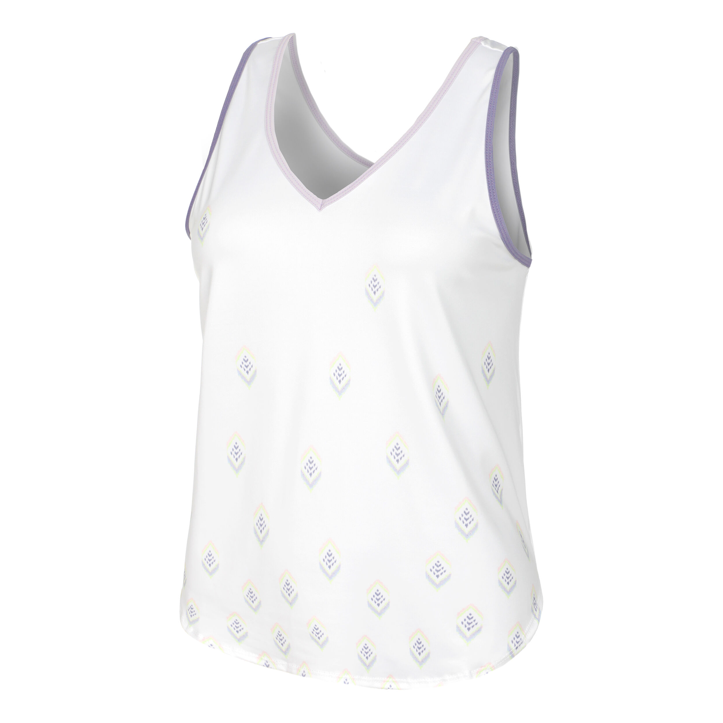 Breezy Ikat Tank-Top Damen - Weiß, Mehrfarbig