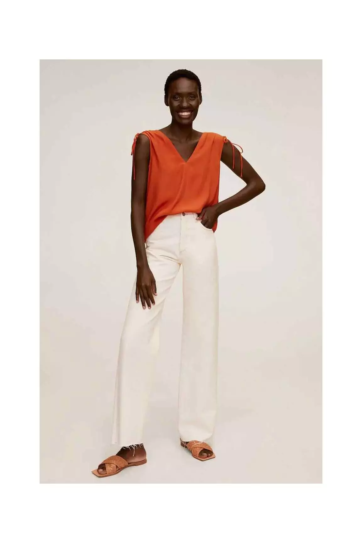 Mango Tops Femme couleur orange