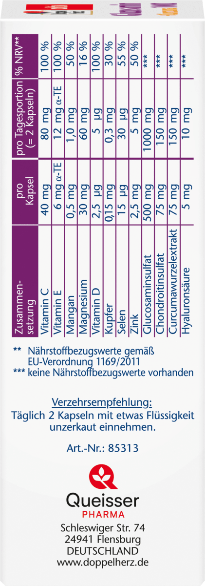 Glucosamin 1000 Kapseln 40 St., 43,8 g