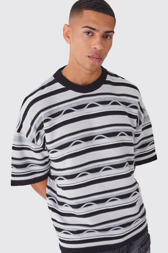 Oversize Jacquard T-Shirt