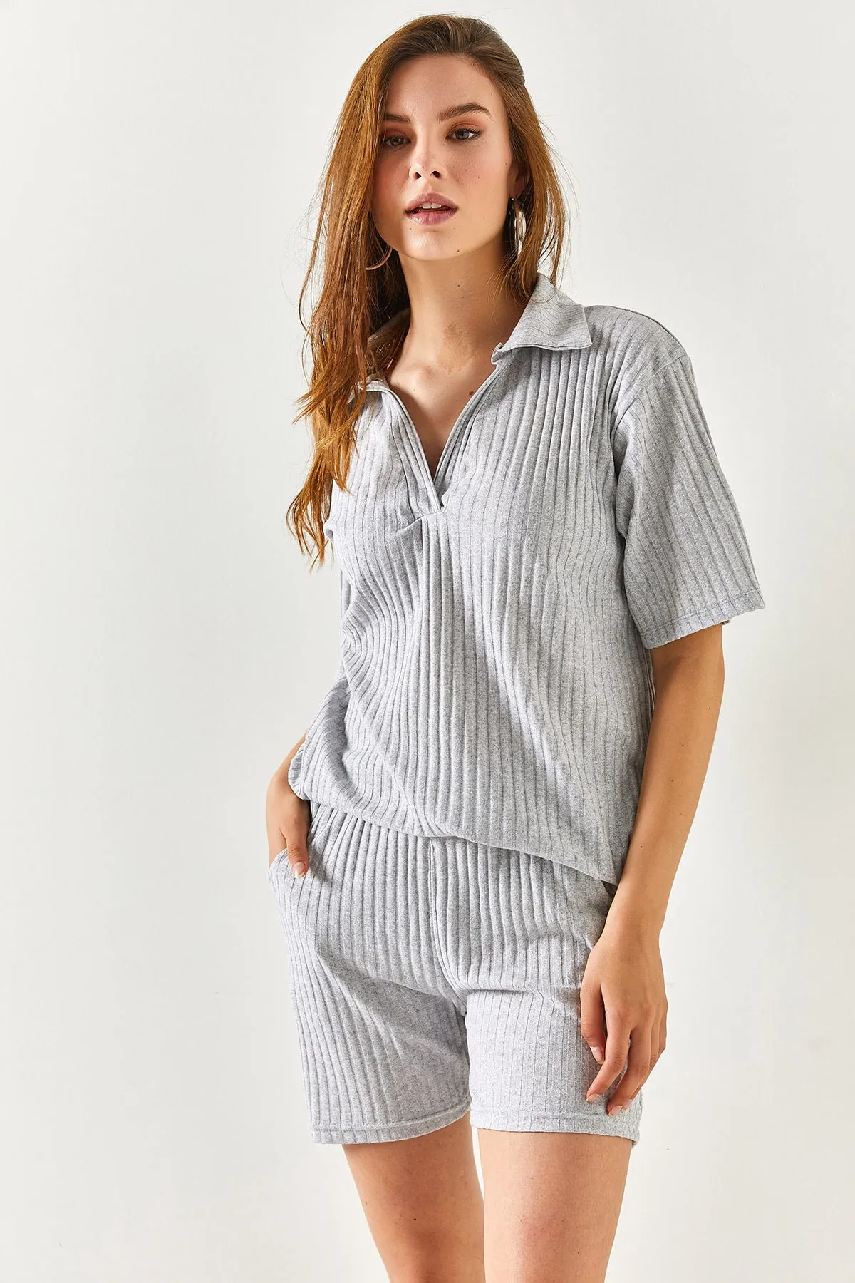 Olalook  Zweiteiler - Grau - Oversized