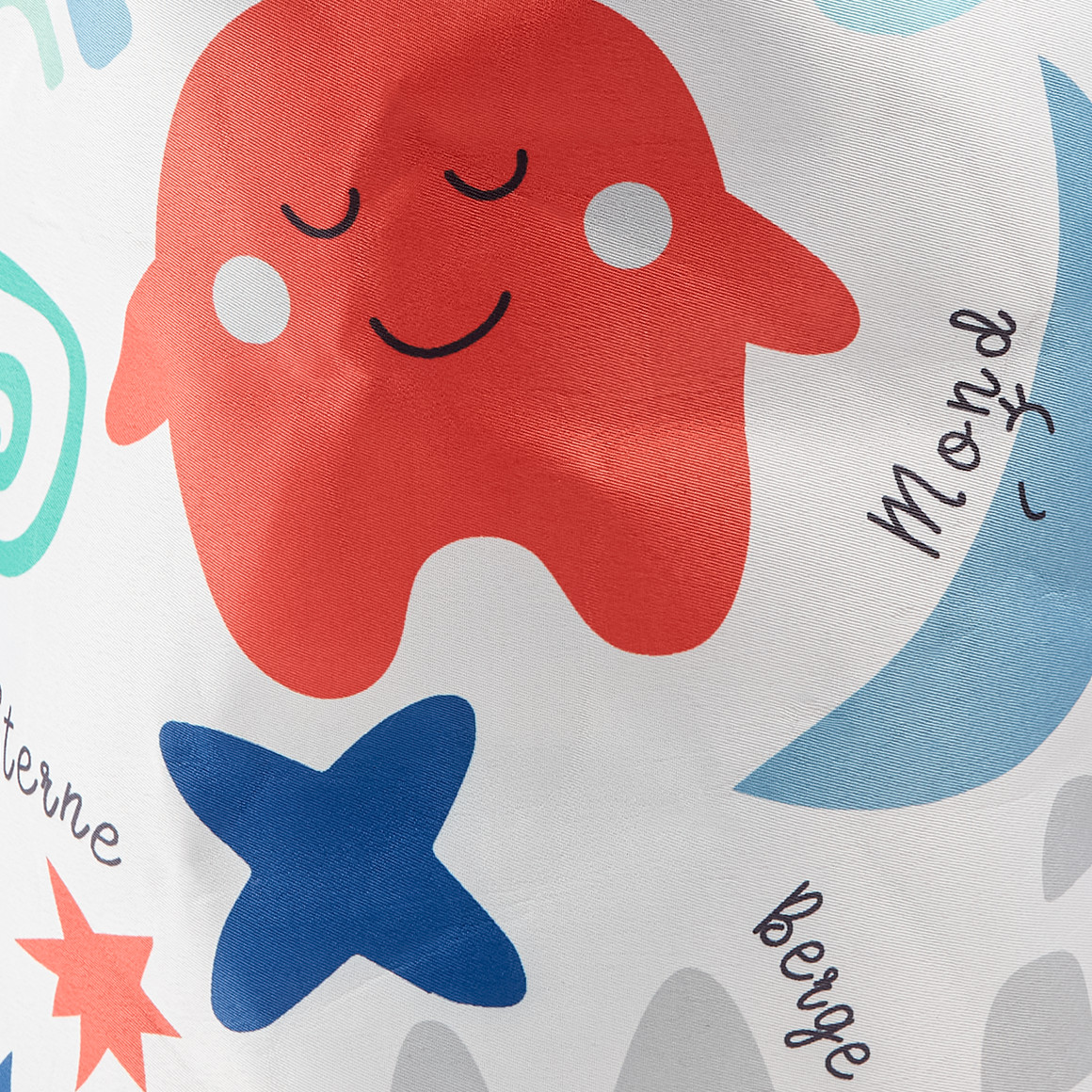 Großer Aufbewahrungskorb mit bunten Motiven