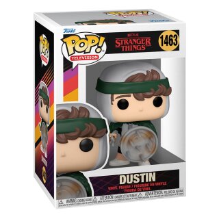 Stranger Things POP! TV Vinyl Figur - Hunter Dustin with Shield