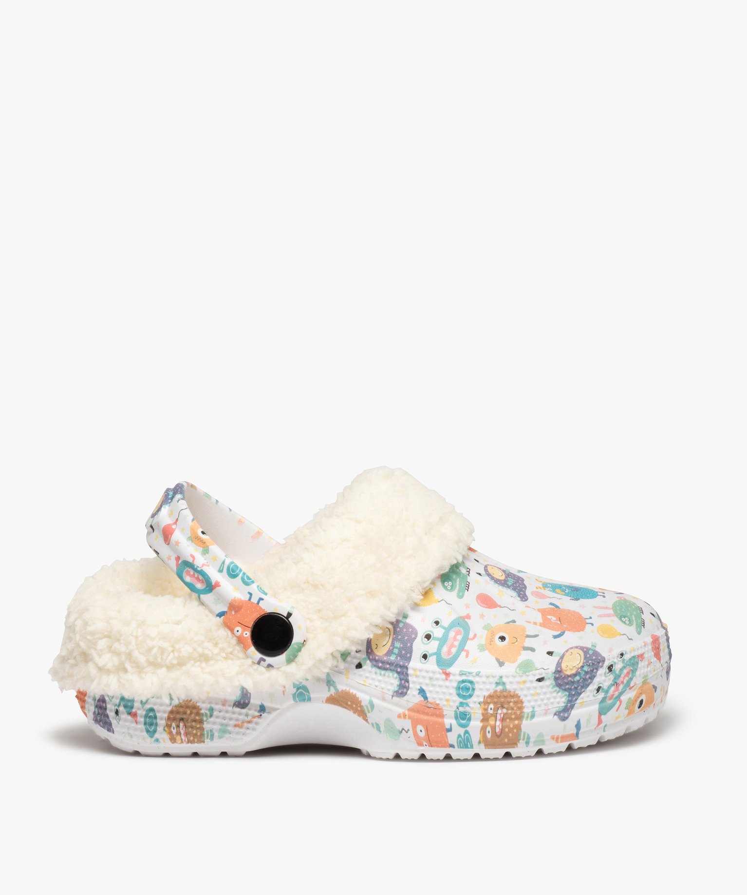 Chaussons Garçon sabots souples doublés sherpa multicolore | GEMO