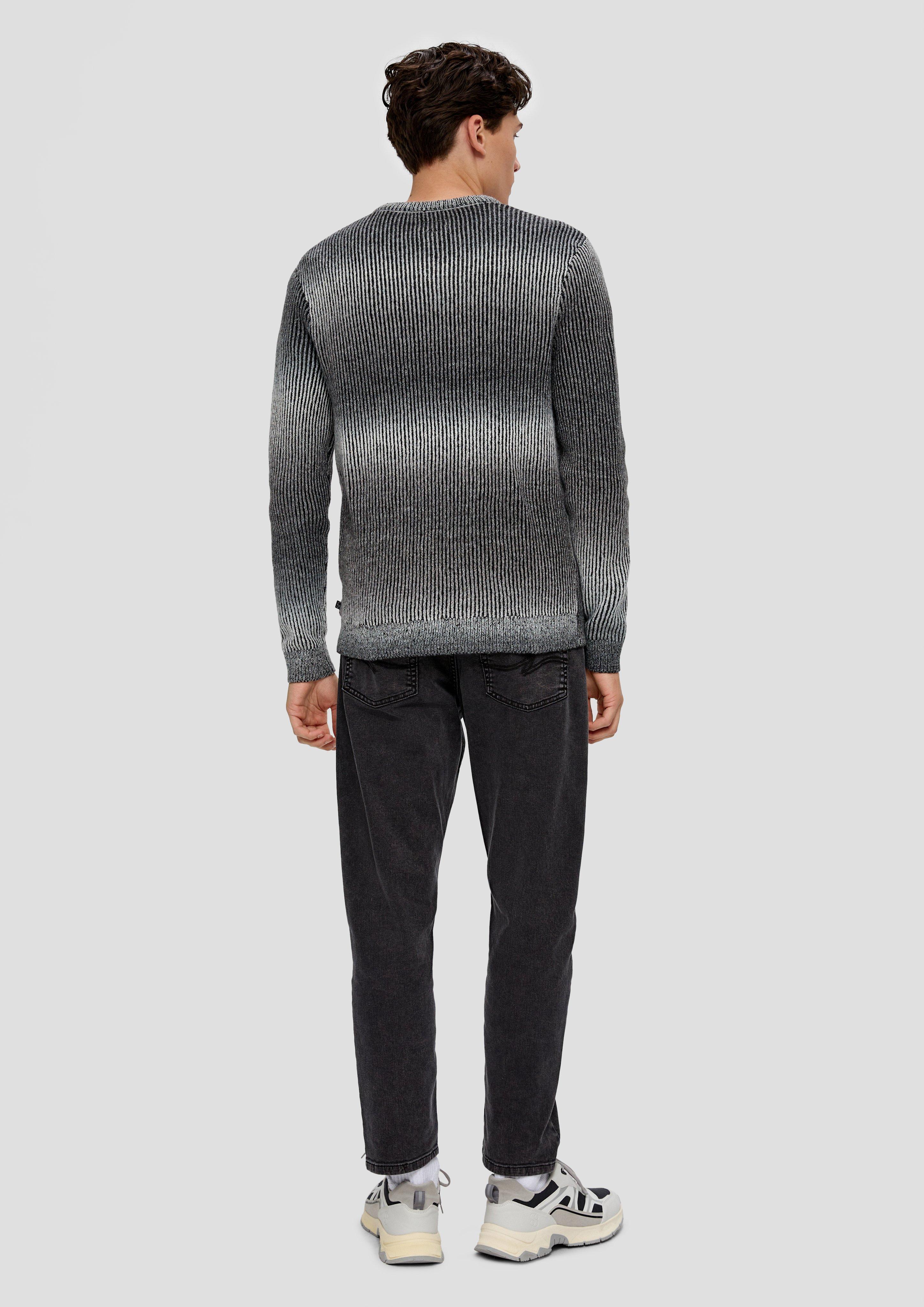 Strickpullover mit Rippblende  2138717-99G0