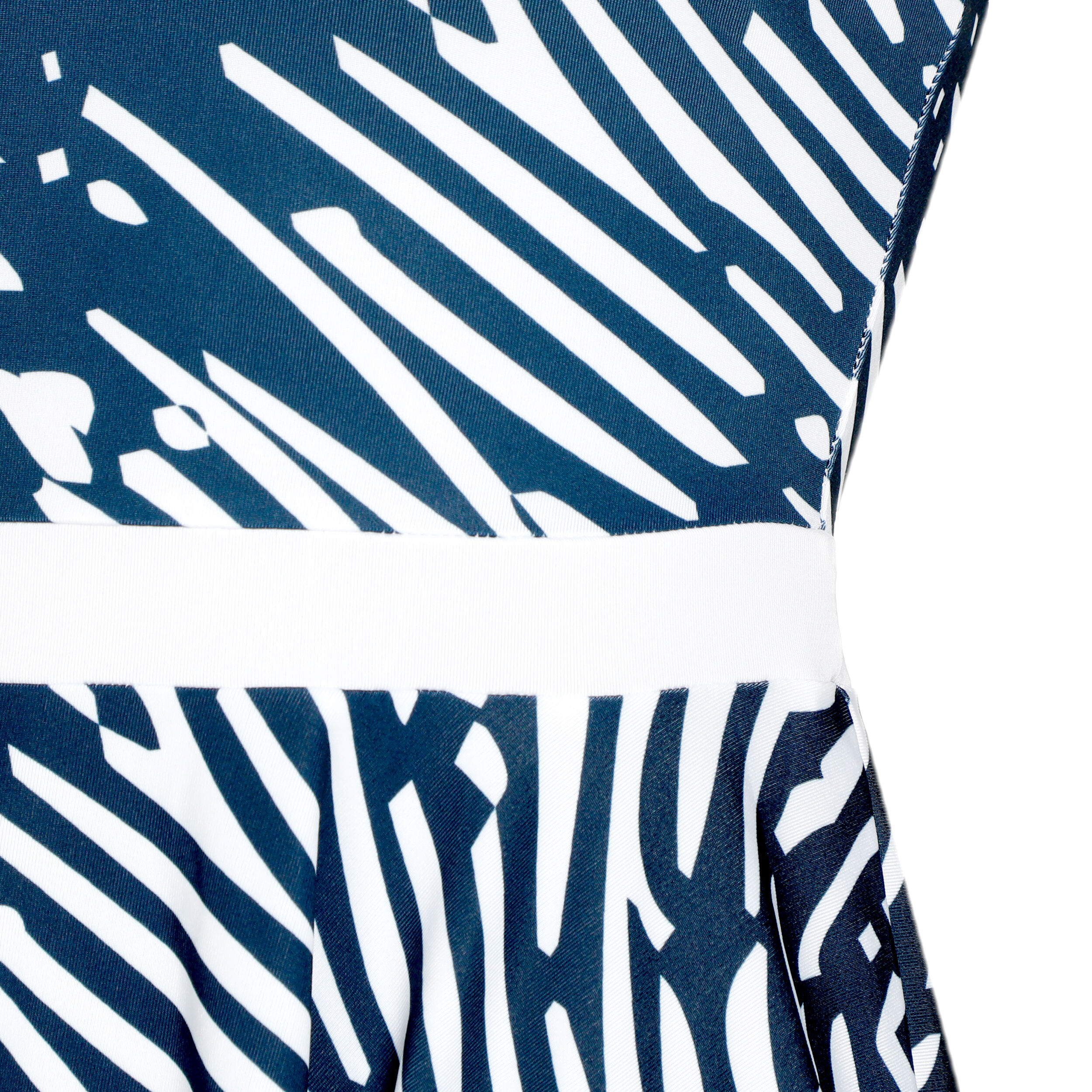 Fingerprint 2in1 Kleid Damen - Dunkelblau, Weiß