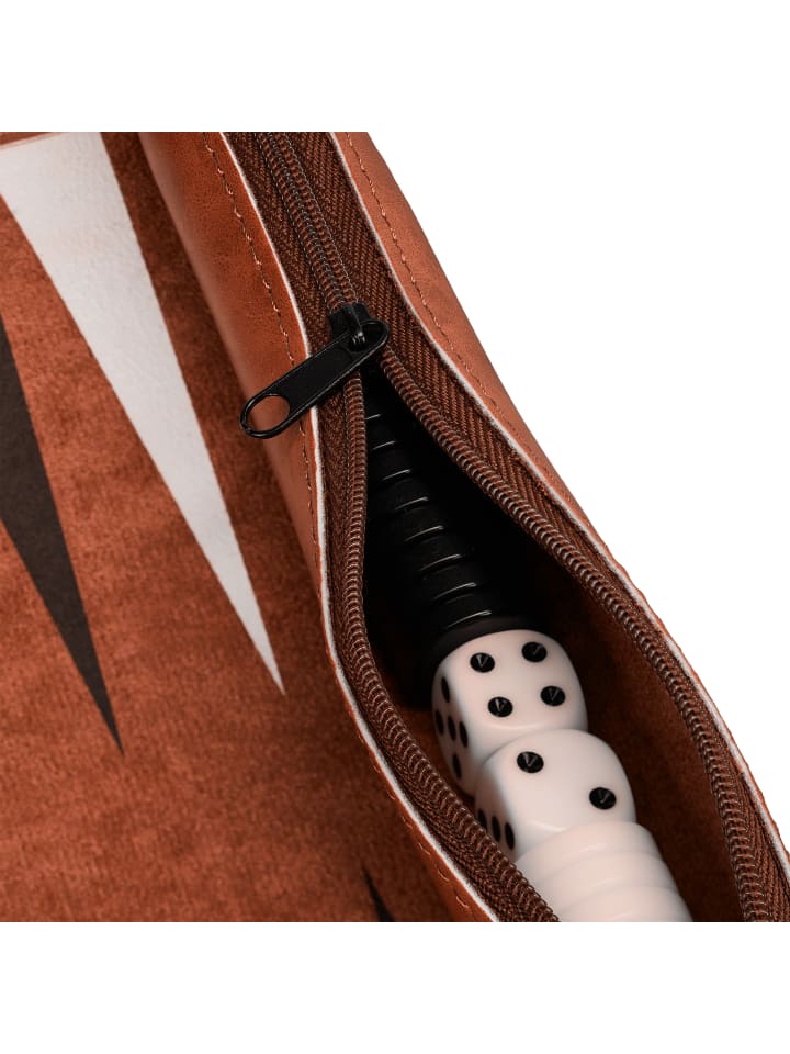 relaxdays Backgammon in Rotbraun günstig kaufen onesize