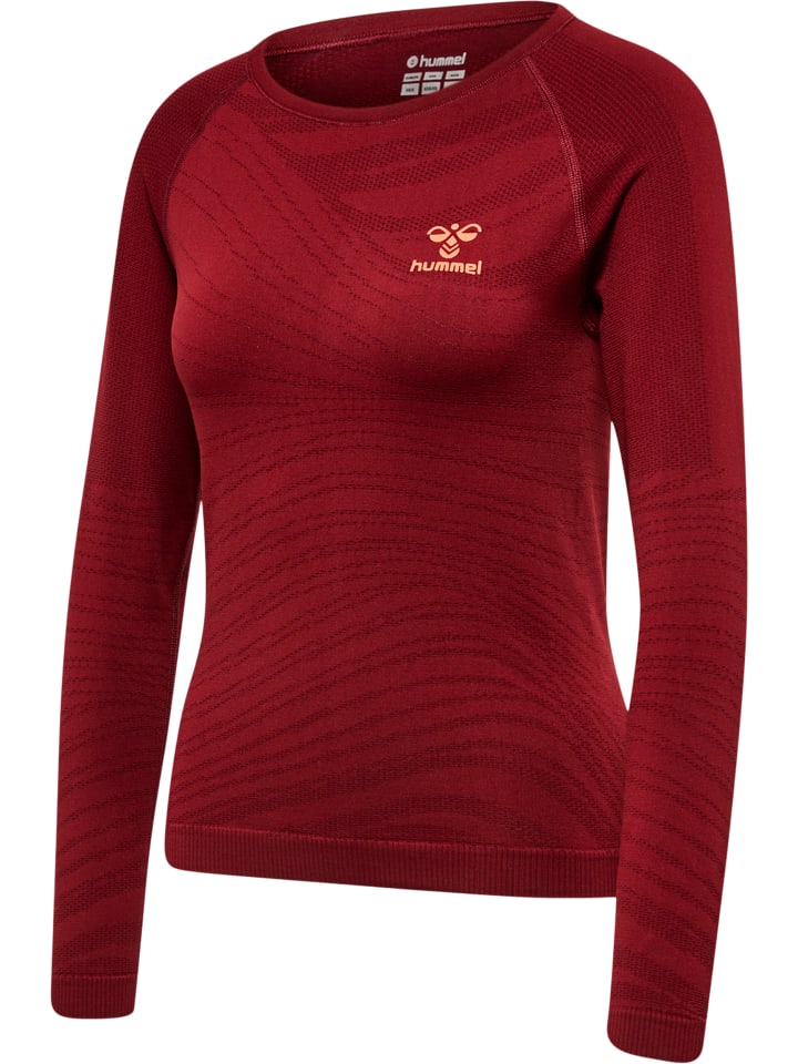 Hummel Hummel T-Shirt Raglanärmel Hmlongrid Damen in RHUBARB/NASTURTIUM günstig kaufen