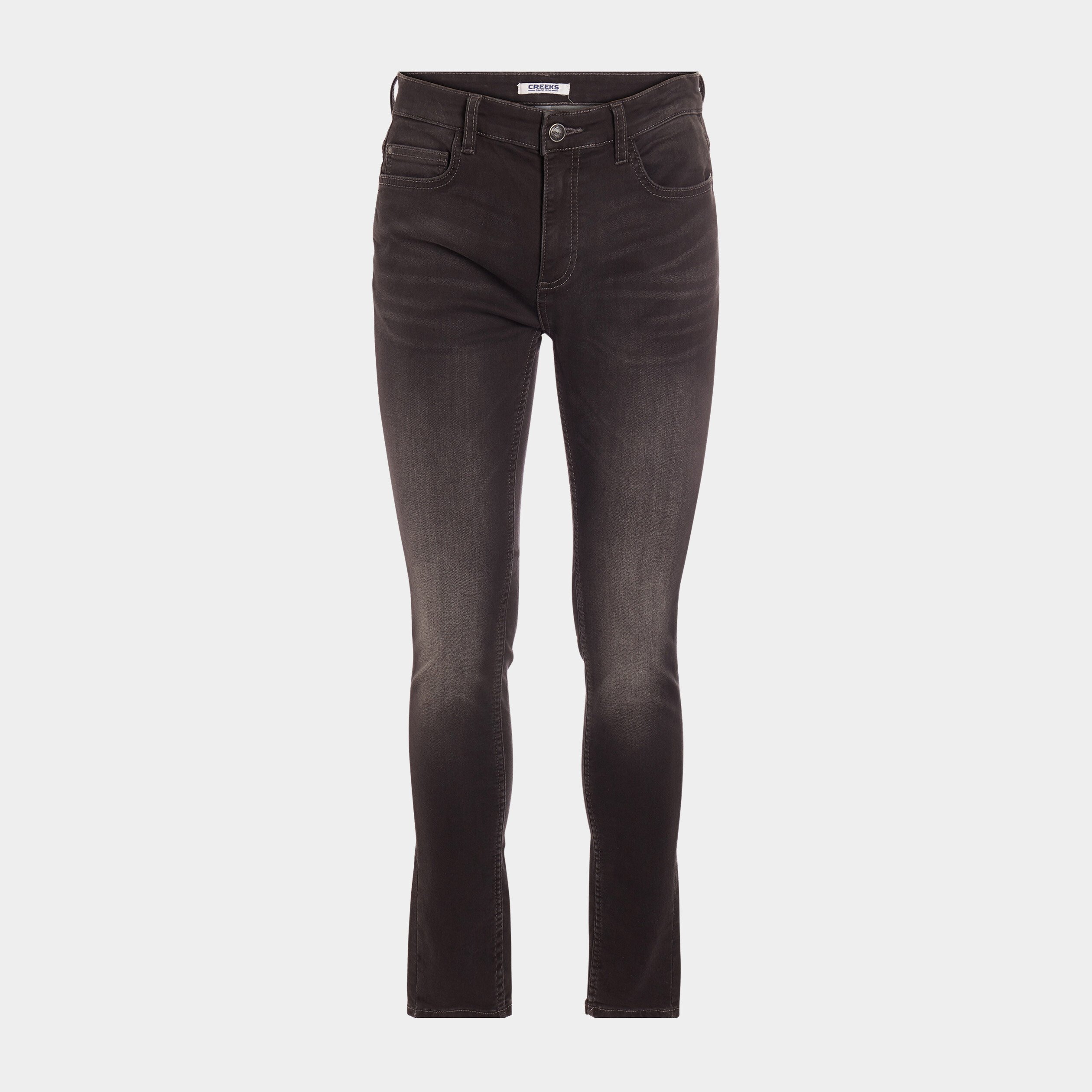 Jeans skinny taille standard gris homme | La Halle