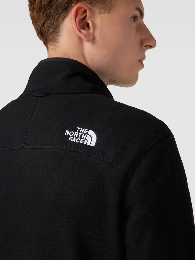 Fleecejacke mit Reißverschlusstaschen Modell '100 GLACIER' in schwarz