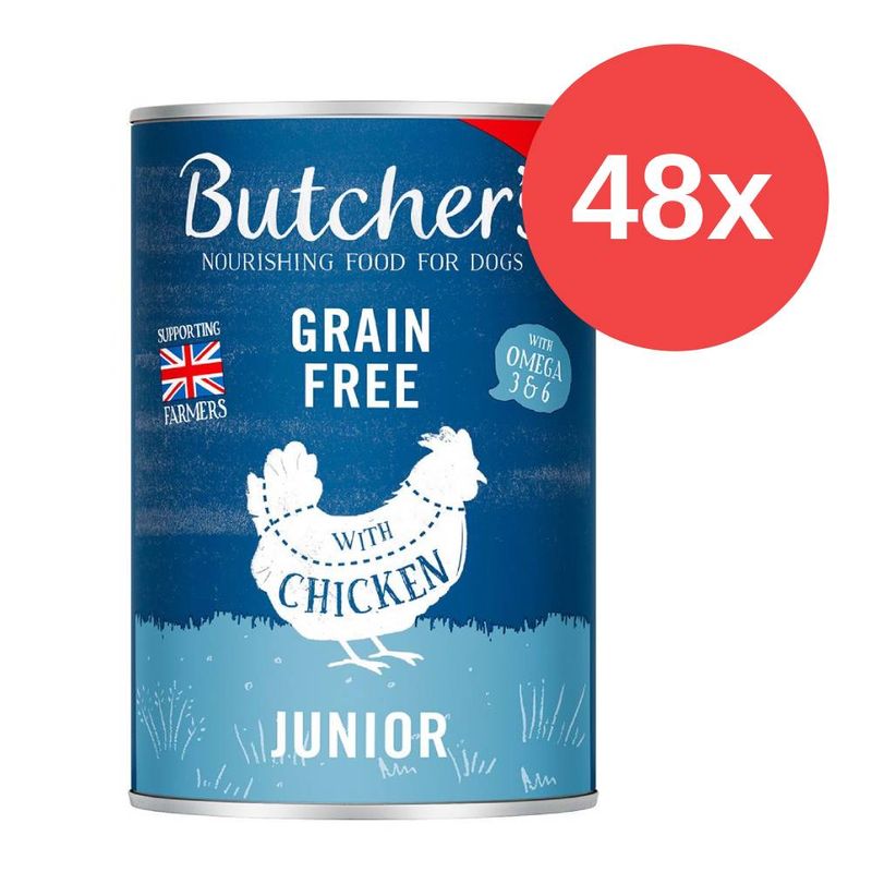 Sparpaket Butcher's Original Grainfree Junior 48 x 400 g | bitiba