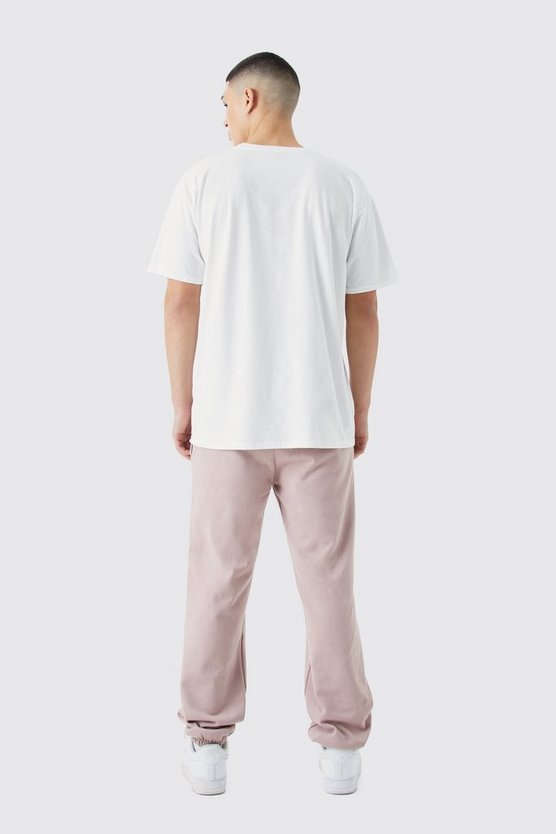 Oversize Jogginghose mit Gothic Print
