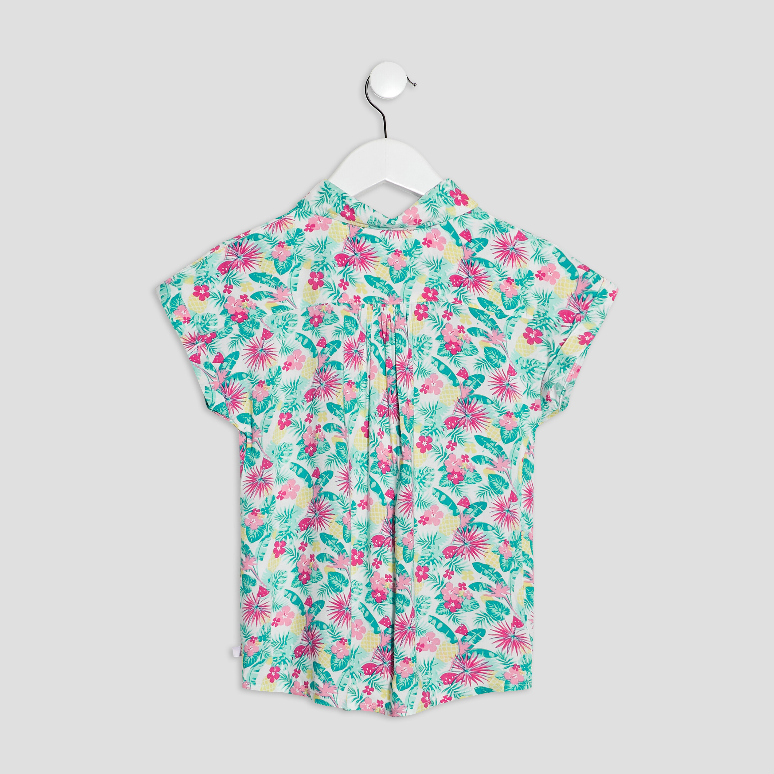 Chemise manches courtes blanc fille | La Halle