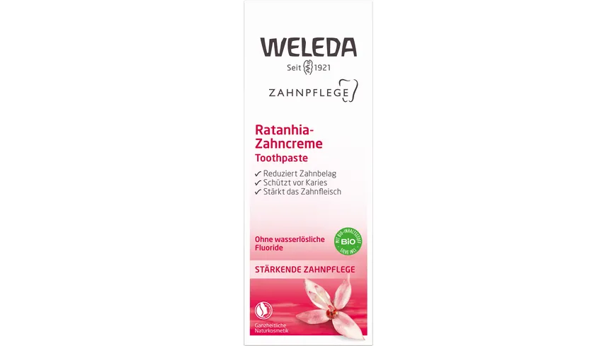 WELEDA ZAHNPFLEGE Ratanhia Zahncreme 75 ml