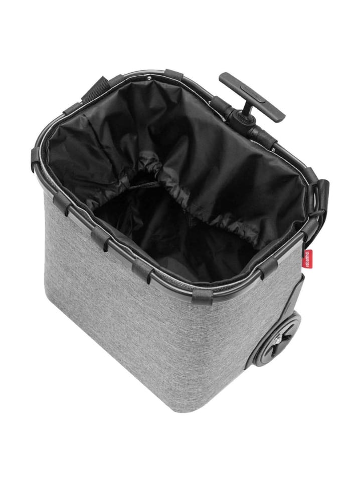 Reisenthel carrycruiser - Einkaufstrolley 47.5 cm (frame raffia black) in twist silver günstig kaufen onesize
