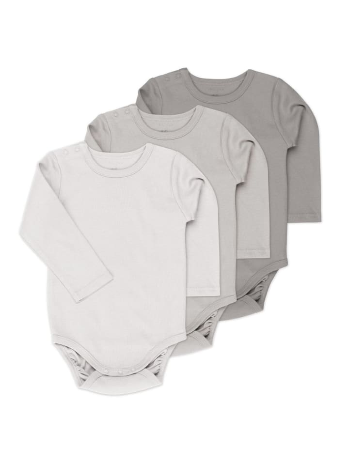 LaLoona Body-Sparset Langarm inkl. Kleiderbügel - Beere Grau in rosa,grau günstig kaufen