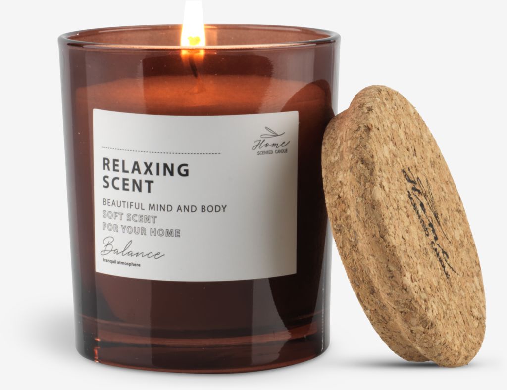 JENS JENS scented candle Ø7xH8cm with lid