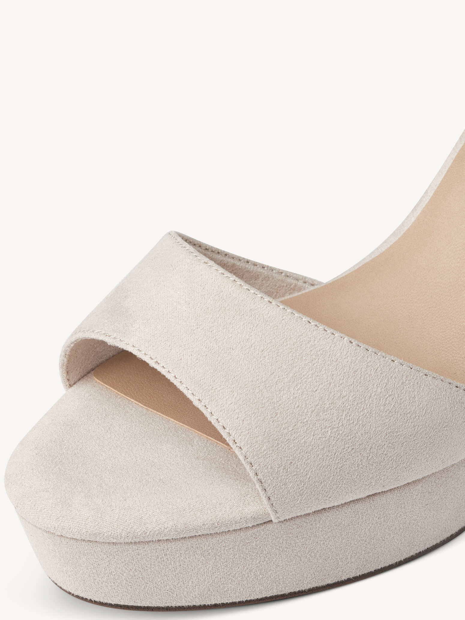 Sandale à talon - beige