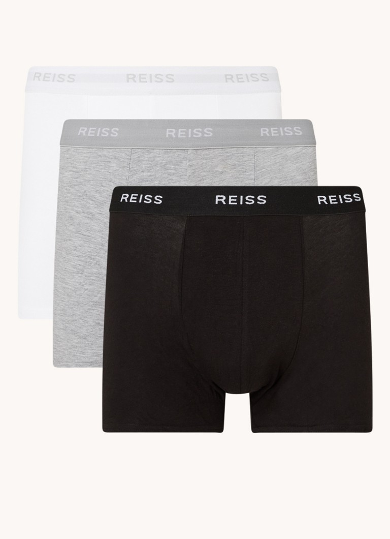 Boxers Reiss Heller avec ceinture logotée, lot de 3
