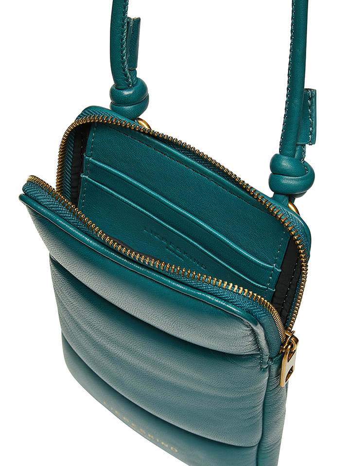 LIEBESKIND BERLIN Leder-Handytasche in Petrol - (B)11 x (H)18 x (T)1,5 cm günstig kaufen onesize