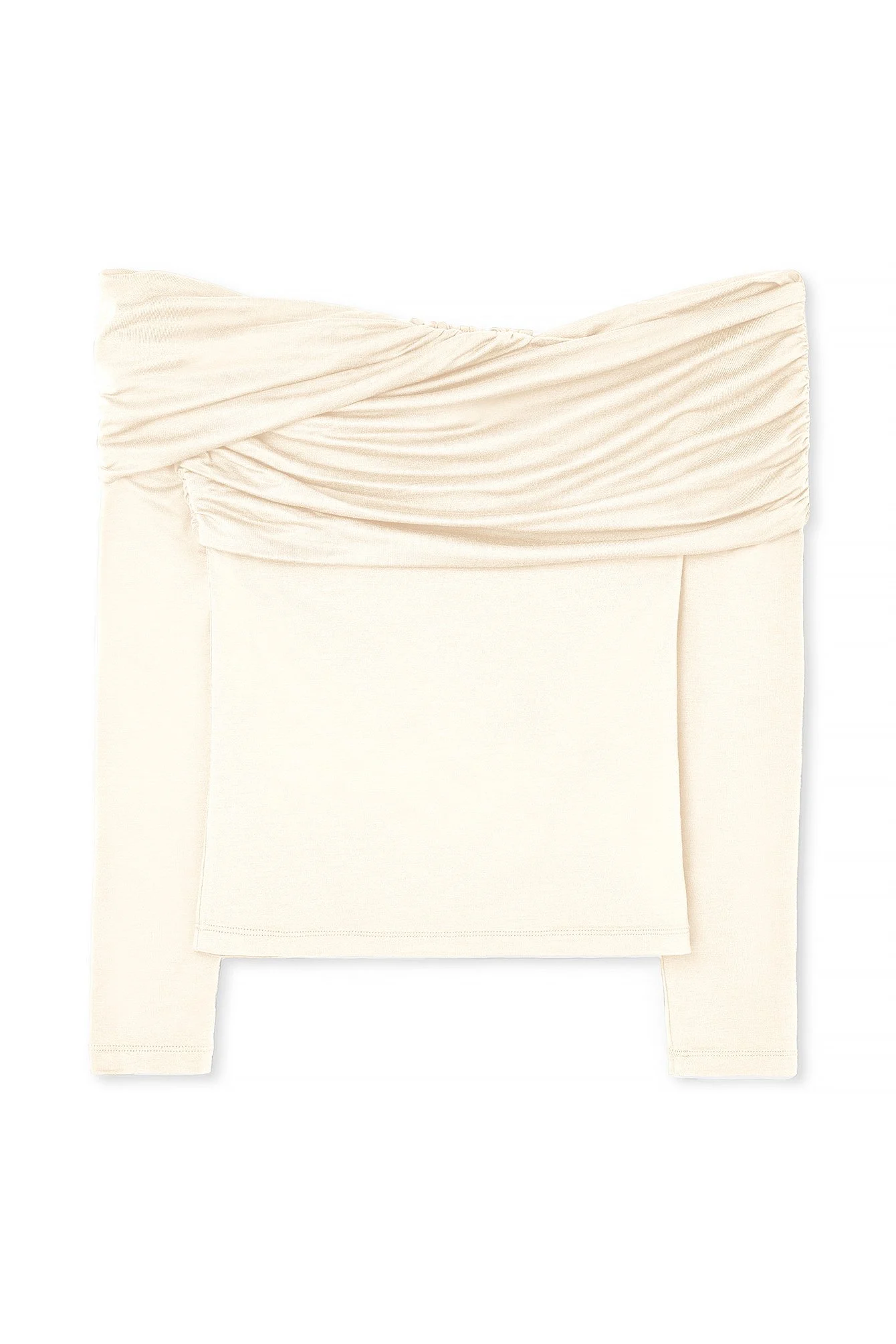 Soft Line Off Shoulder Draped Top