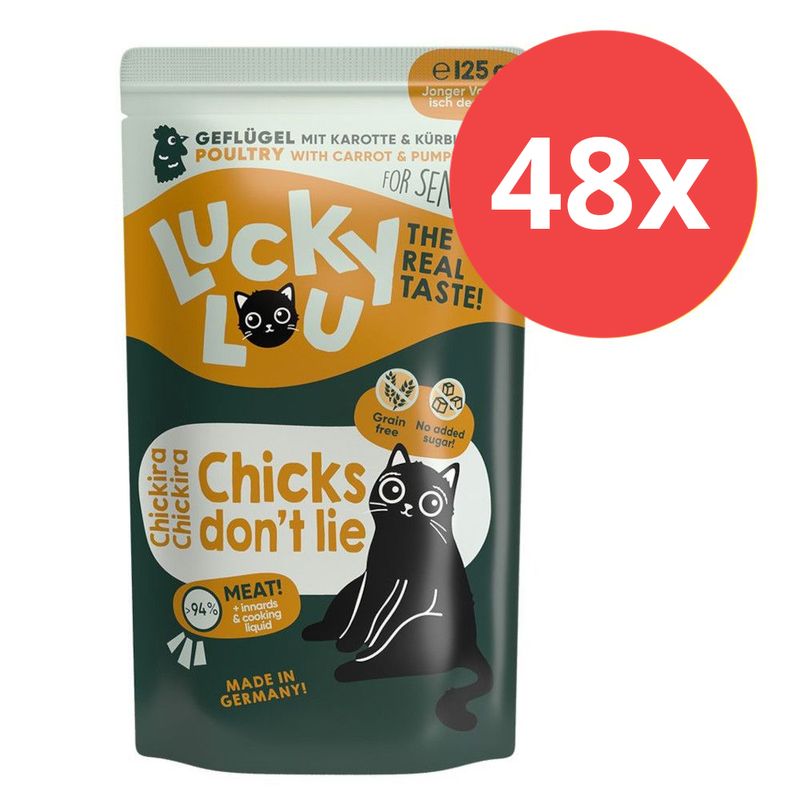 Sparpaket Lucky Lou Senior 48 x 125 g zu TOP-Preisen | bitiba %