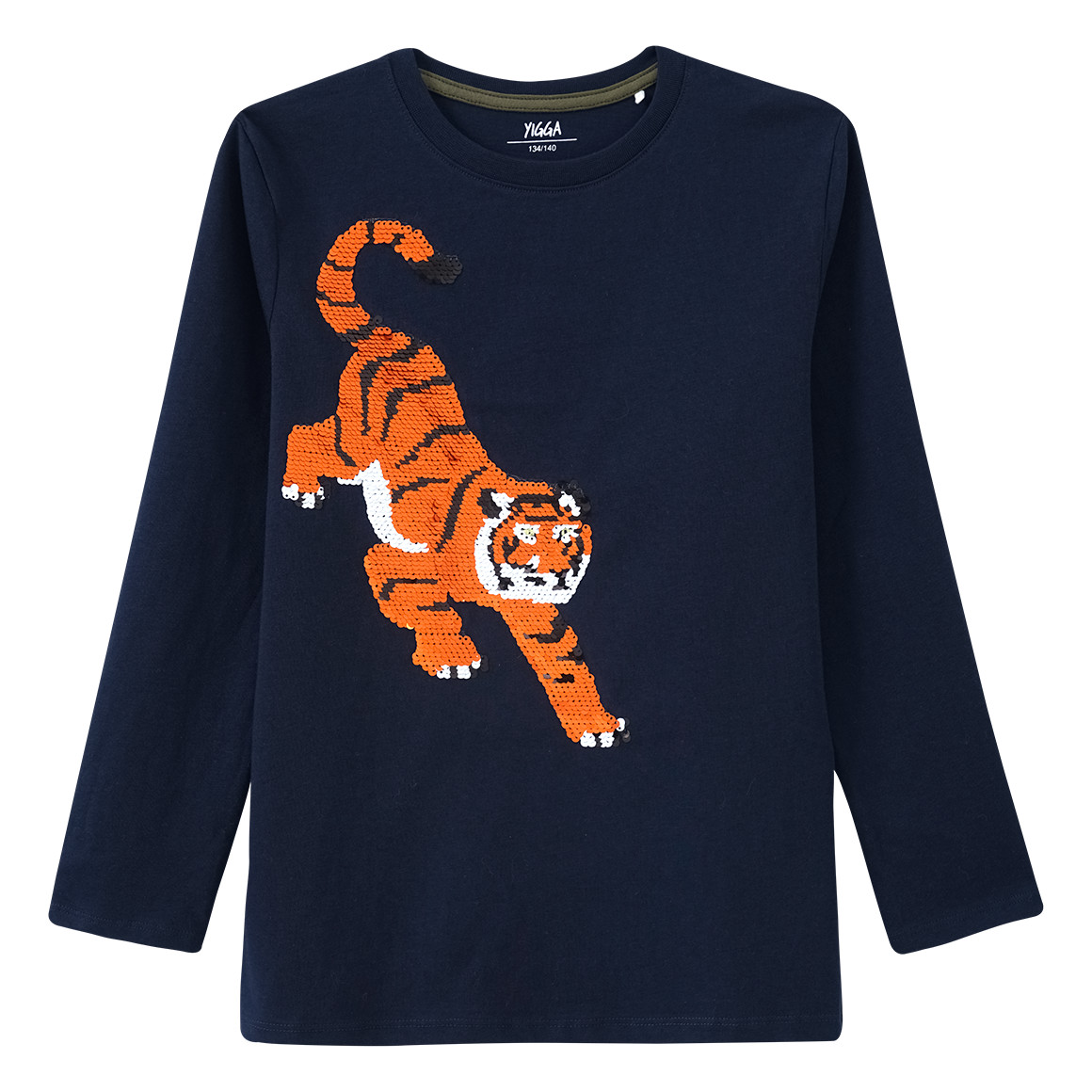 Jungen Langarmshirt mit Wendepailletten
