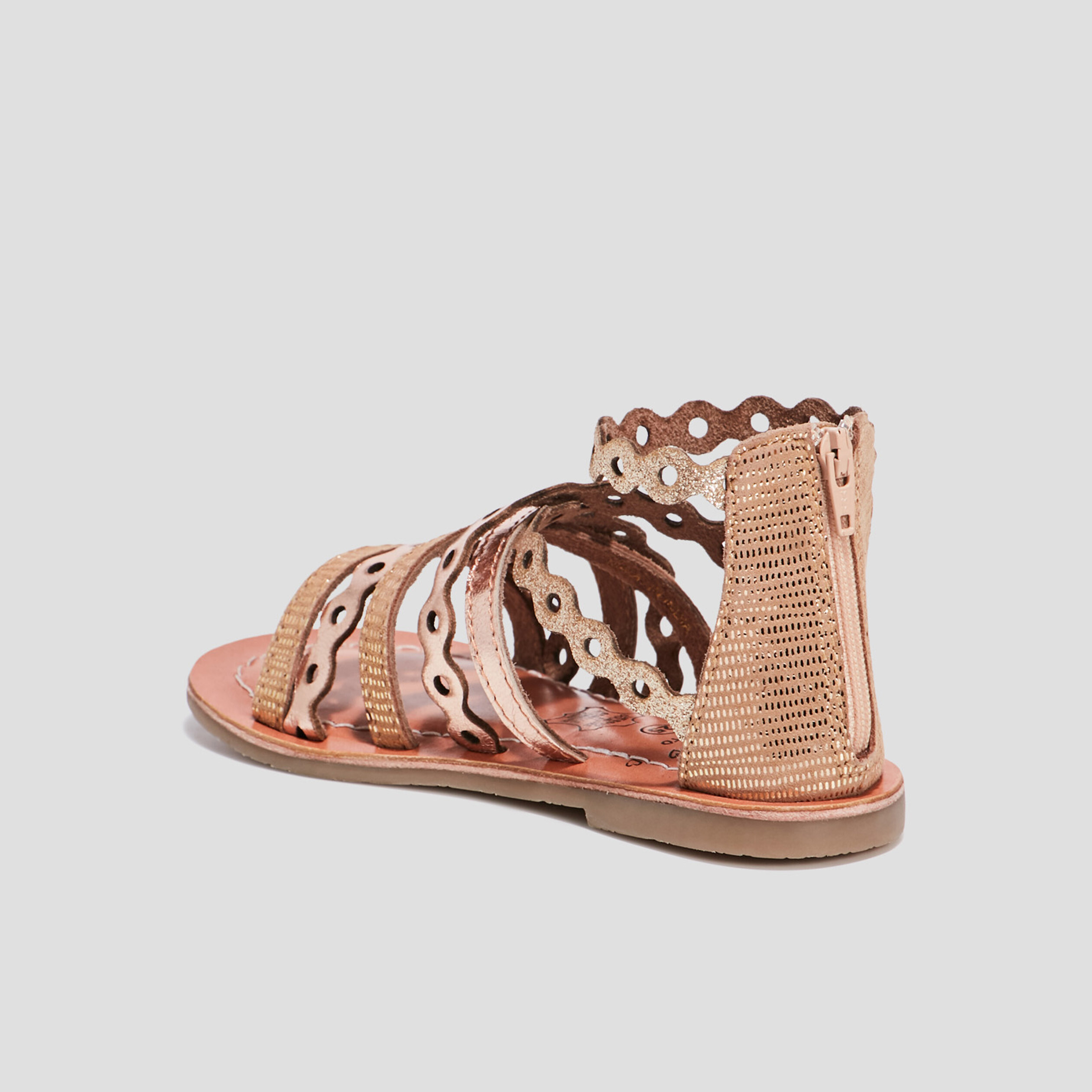 Sandales en cuir Liberto couleur bronze fille | La Halle