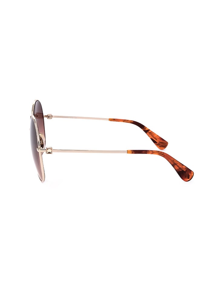 MaxMara Damen-Sonnenbrille in Gold/ Braun günstig kaufen 60