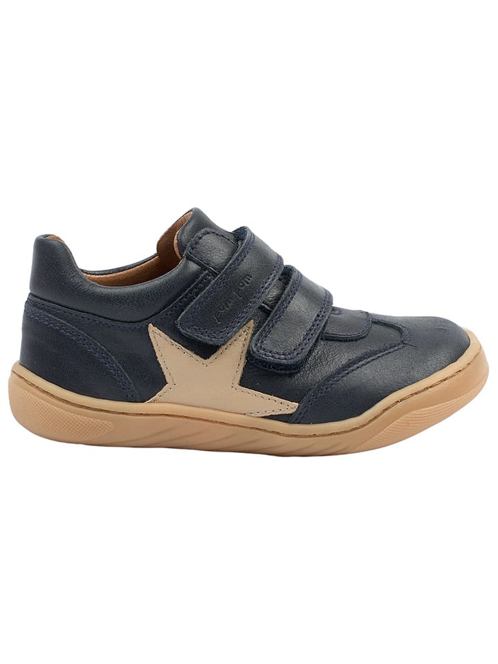 POM POM Leder-Barfußschuhe in Dunkelblau günstig kaufen