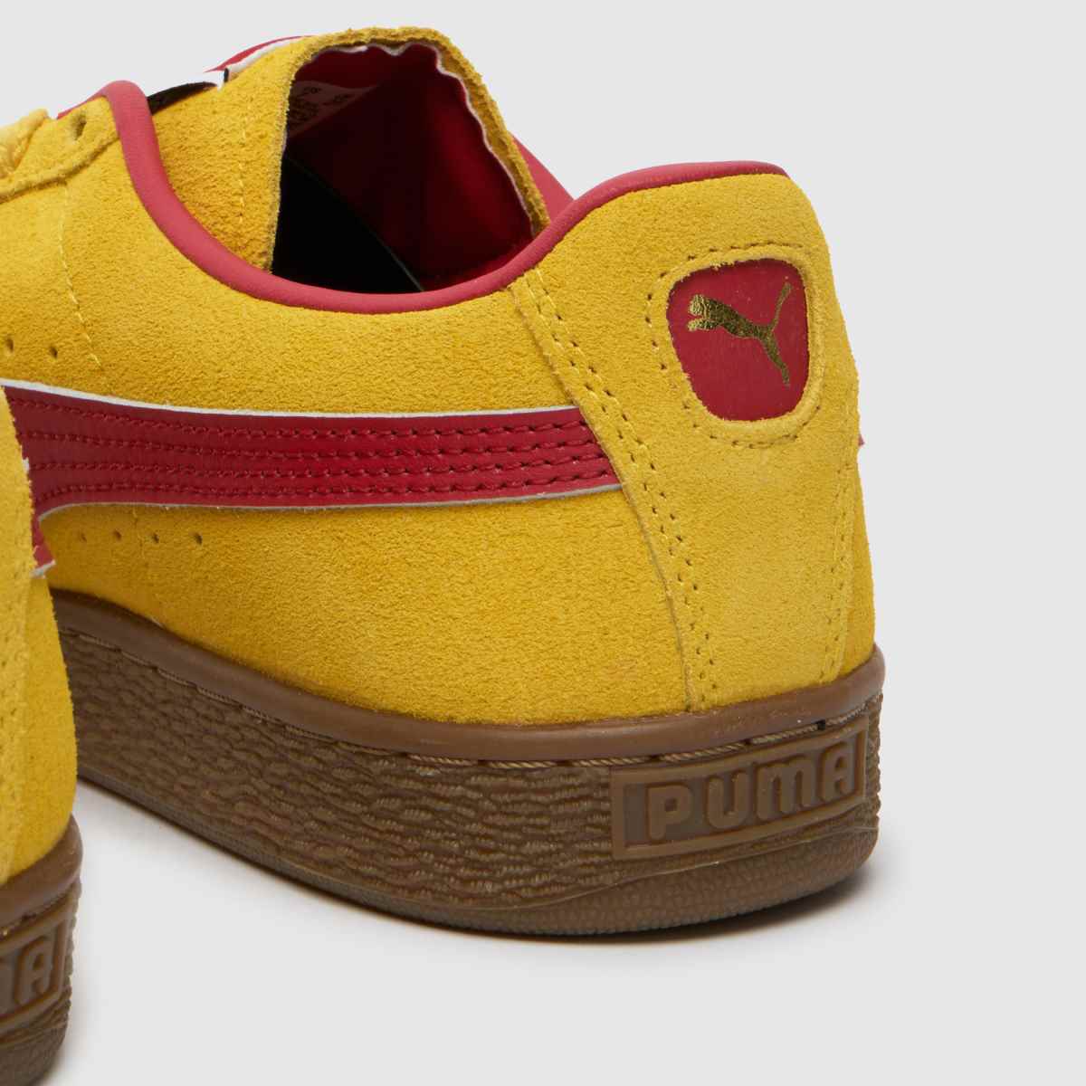 PUMA – Gula terrassskor i mocka