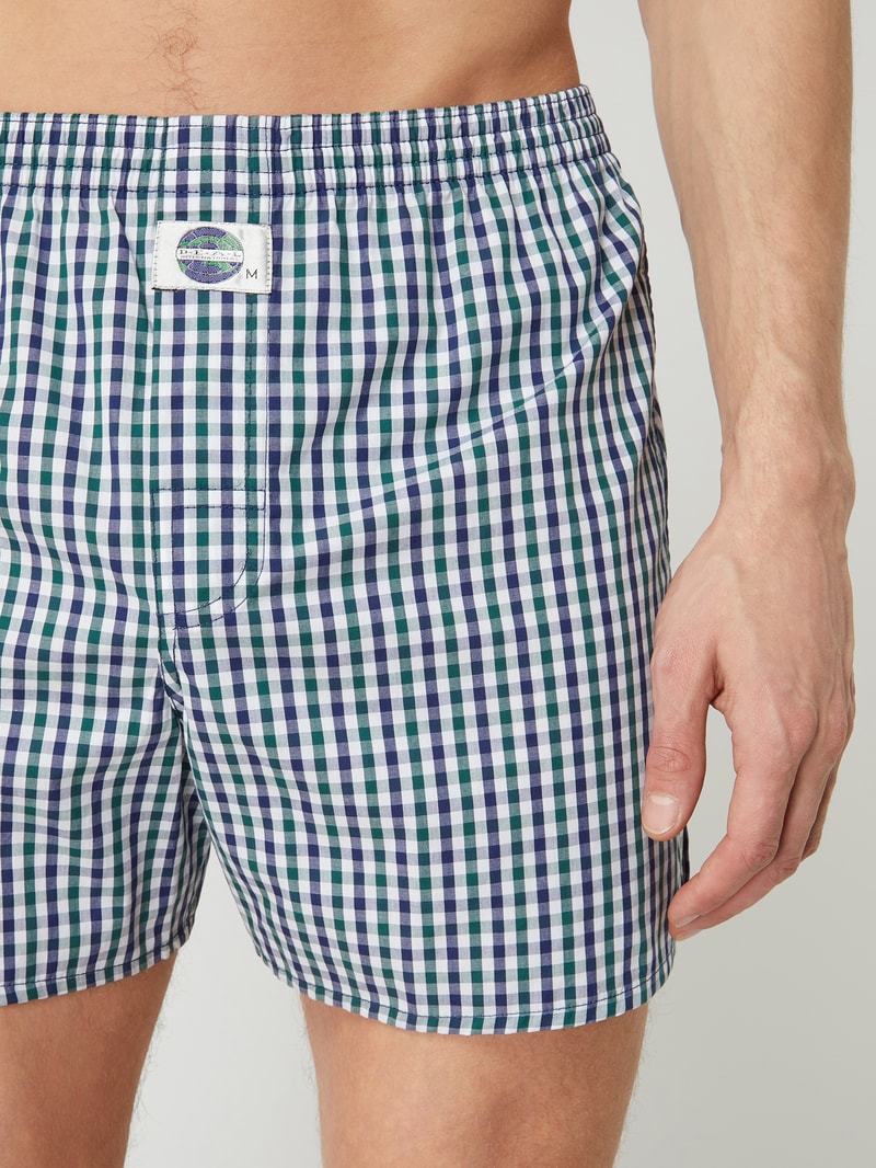 Boxershorts aus Baumwolle in blau