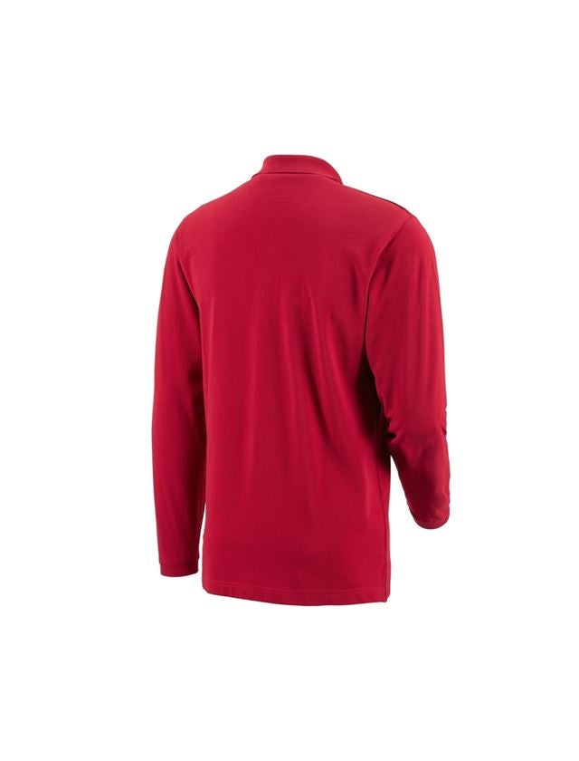 e.s. Longsleeve-Polo cotton Pocket
