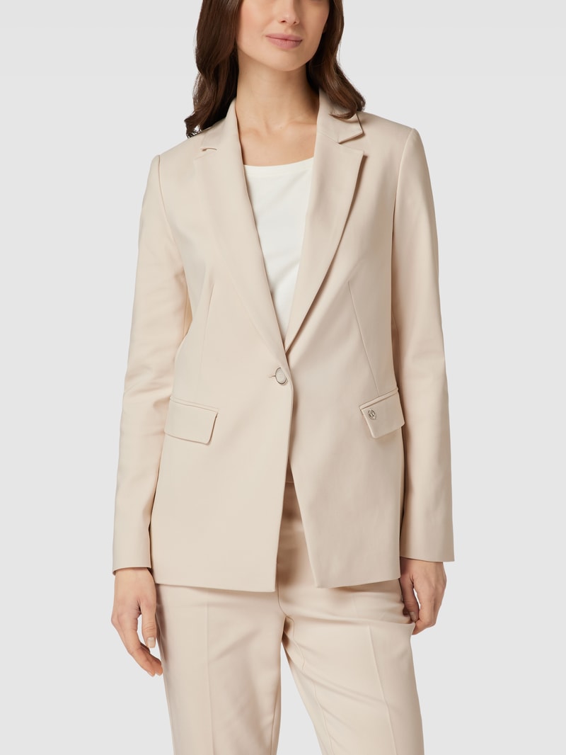 Blazer mit Knopfverschluss in sand