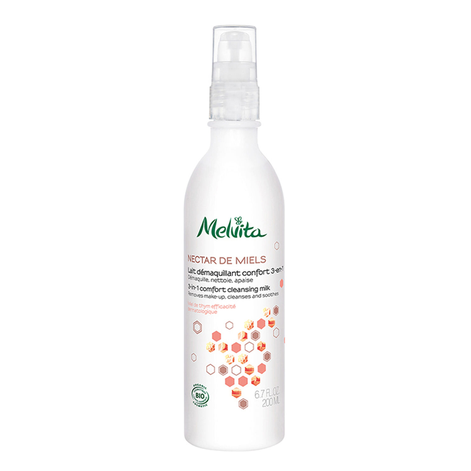Melvita Lait Démaquillant Confort Nectar de Miel 200 ml