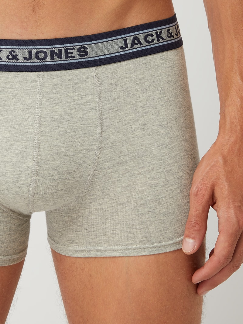 Trunks mit Stretch-Anteil im 5er-Pack in dunkelgrau meliert