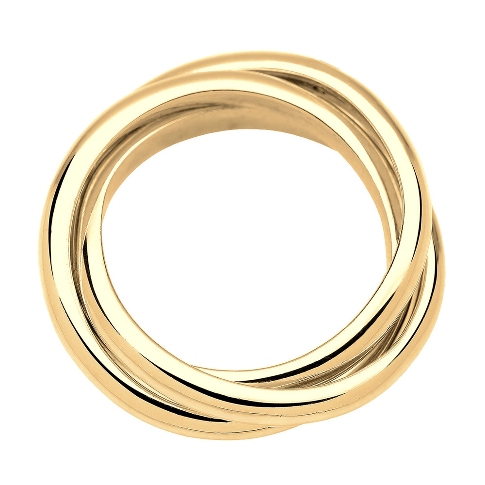Elli Elli Bague Femmes Trio Enroulement Basique en Argent Sterling 925 Bague