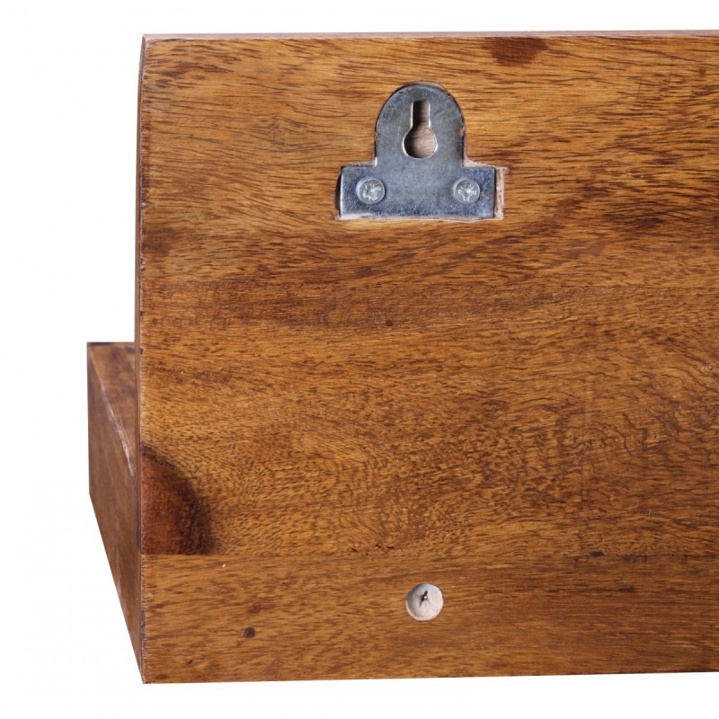 Wohnling Massivholz Wandregal 60 cm Sheesham