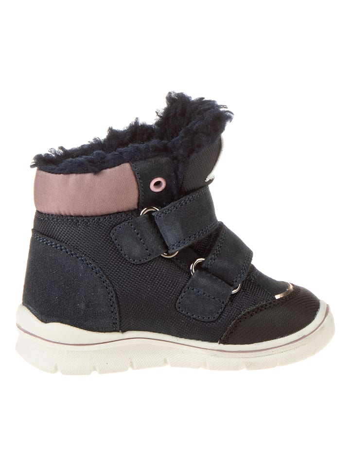 lamino Leder-Boots in Dunkelblau günstig kaufen