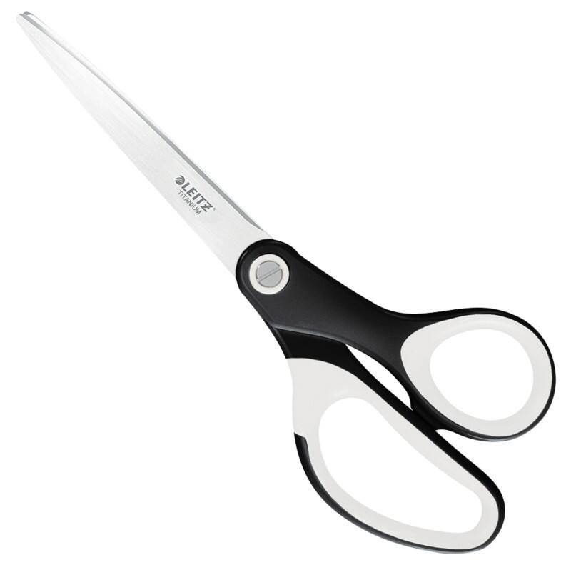 Leitz WOW Titan Qualitätsschere 5319 Rostfreier Stahl Schwarz, Weiß 205 mm