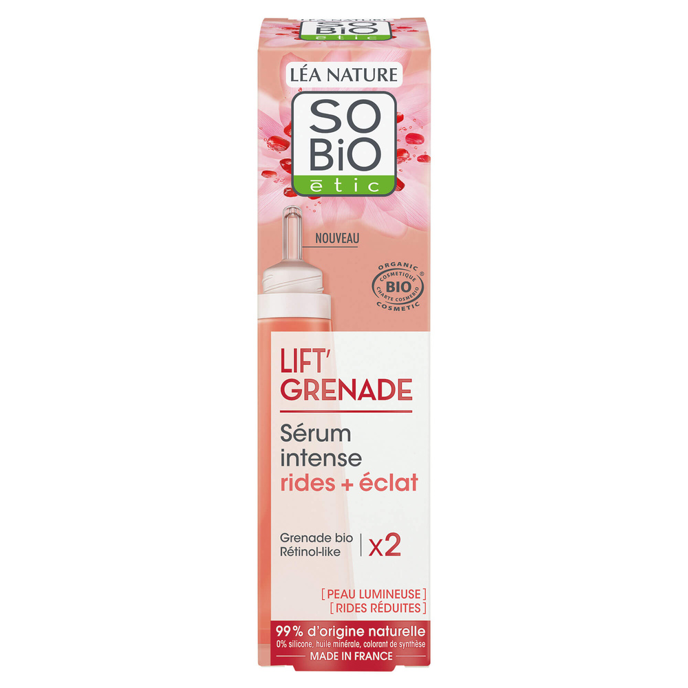 LÉA NATURE SO BiO étic Sérum intense rides + éclat, Lift' Grenade Sérum