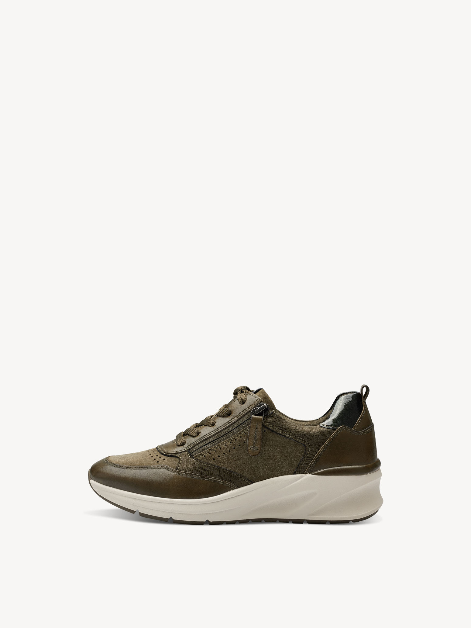 Basket en cuir - vert
