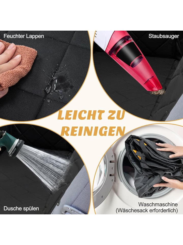 COSTWAY 2 in 1 Hundedecke Auto Rückbank in Schwarz günstig kaufen onesize
