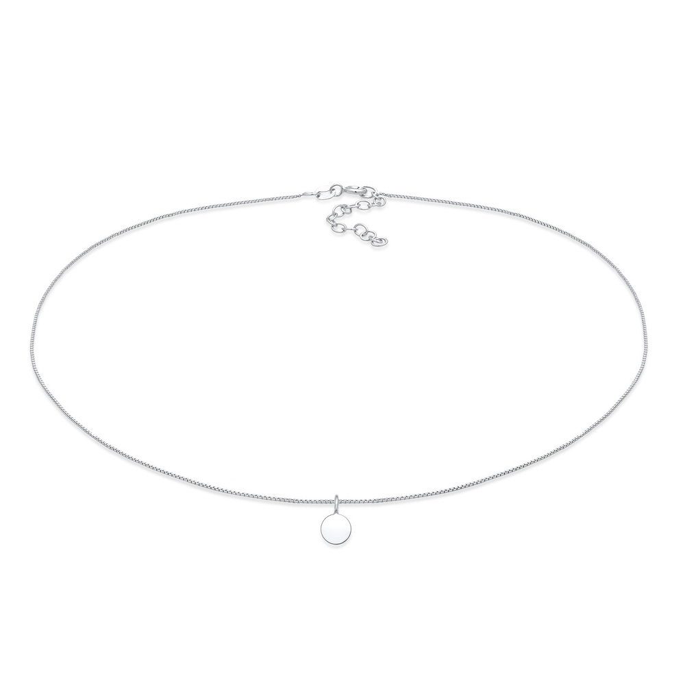 Elli Elli Collier Femmes plaquettes pendentif char basique en argent sterling 925 collier